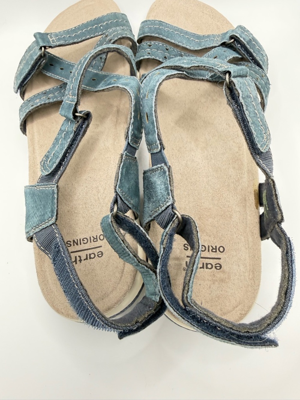 Earth Origins Women's Sammie Sport Sandal Blue Size 10 W Leather Upper Outdoor - Picture 5 of 10